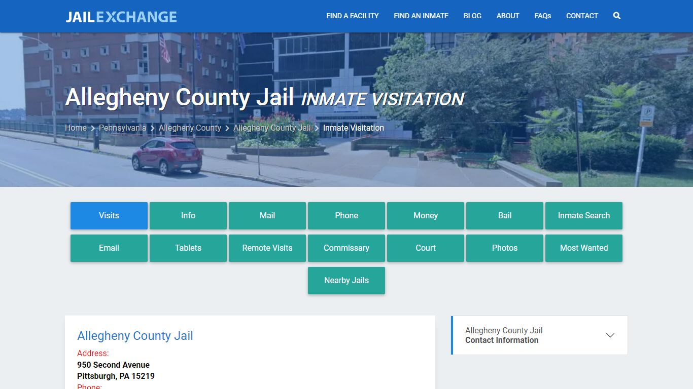 Inmate Visitation - Allegheny County Jail, PA - Jail Exchange